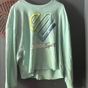 Justice sport cropped sweatshirt